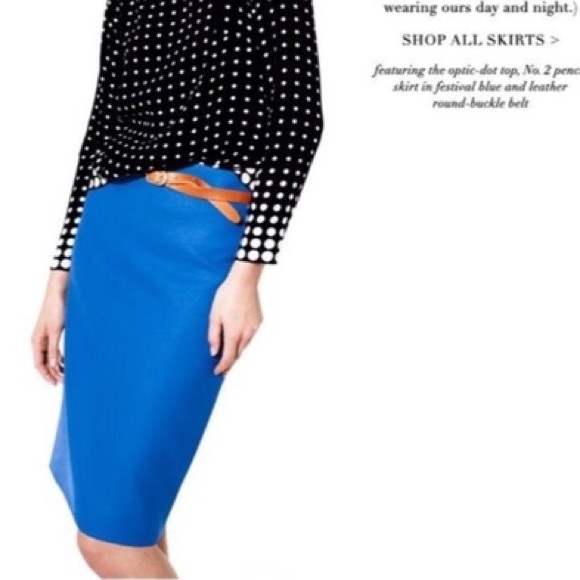 SOLD J. Crew No 2 Wool Pencil Skirt - Picture 2 of 8